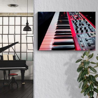 Keyboard Modern Canvas Wall Art