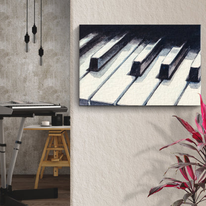 Keyboard Watercolor Canvas Wall Art