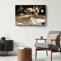 Cymbal Sepia Canvas Wall Art