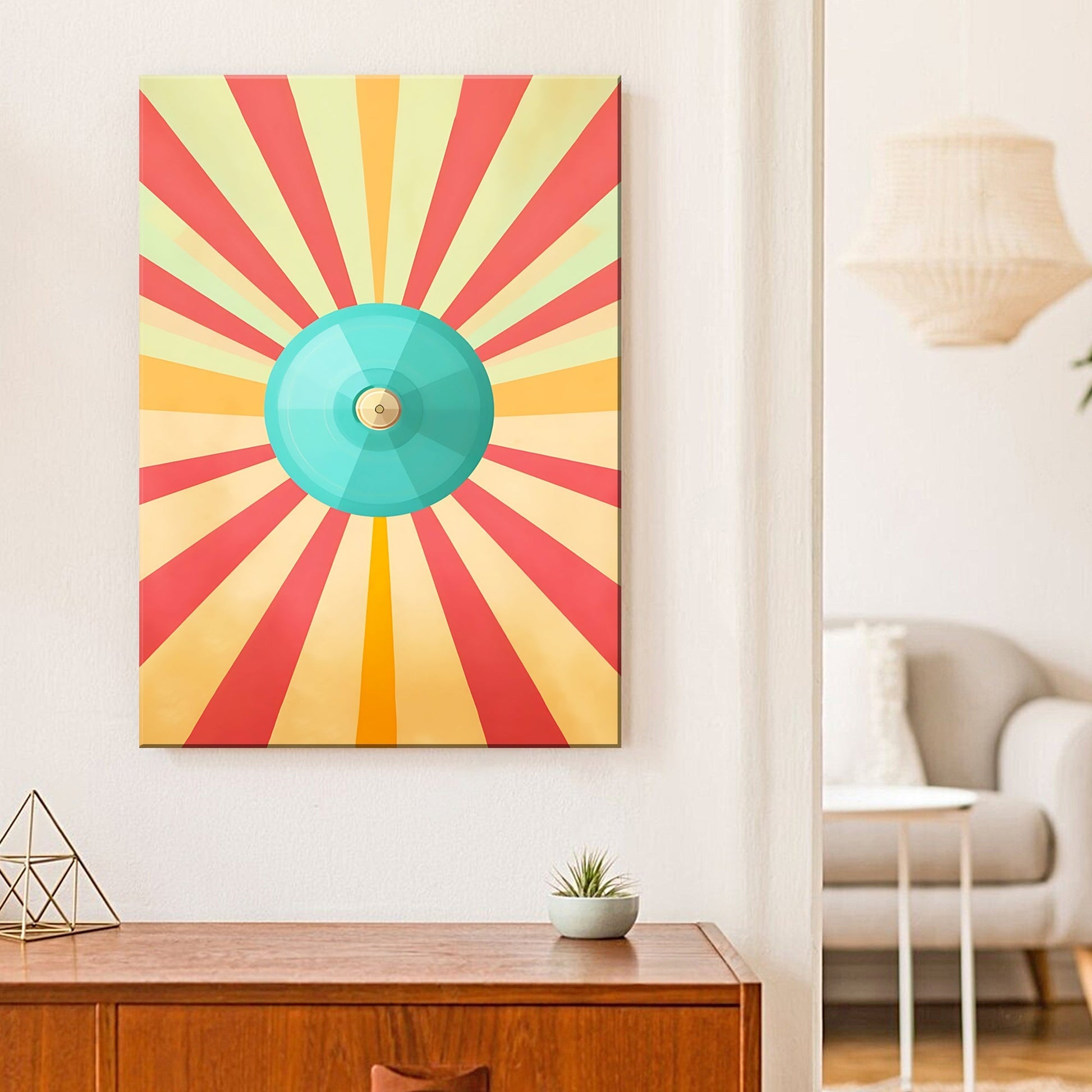 Cymbal Retro Canvas Wall Art