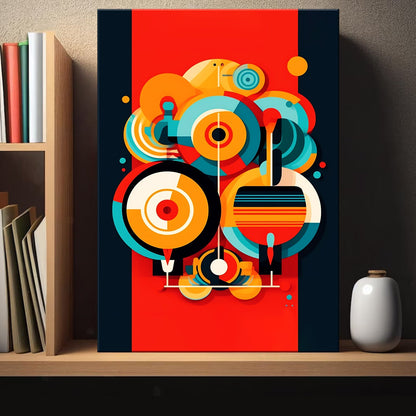 Cymbal Abstract Canvas Wall Art