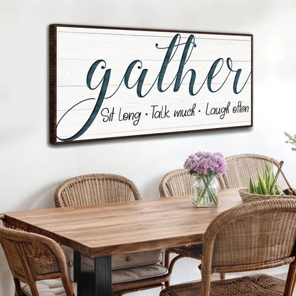 Gather Sign V - canvas