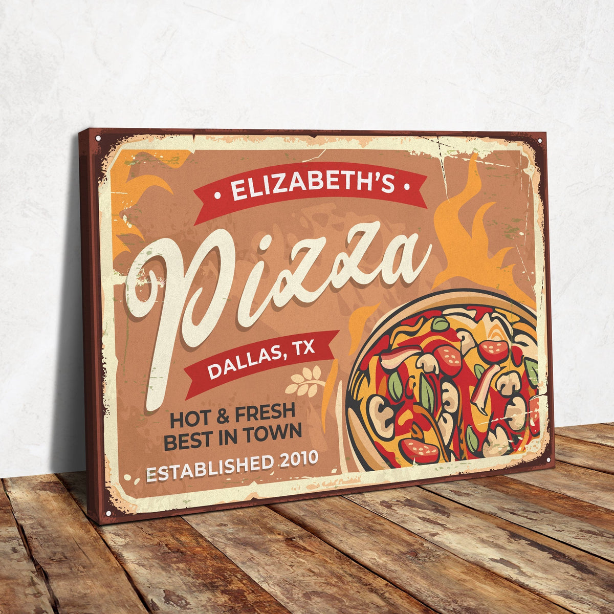Pizza Sign II - canvas