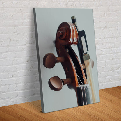 Cello Up Close Canvas Wall Art