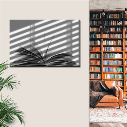Decor Elements Book Cryptic Canvas Wall Art