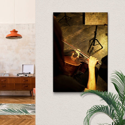 Music Genres Classical Rustic Canvas Wall Art
