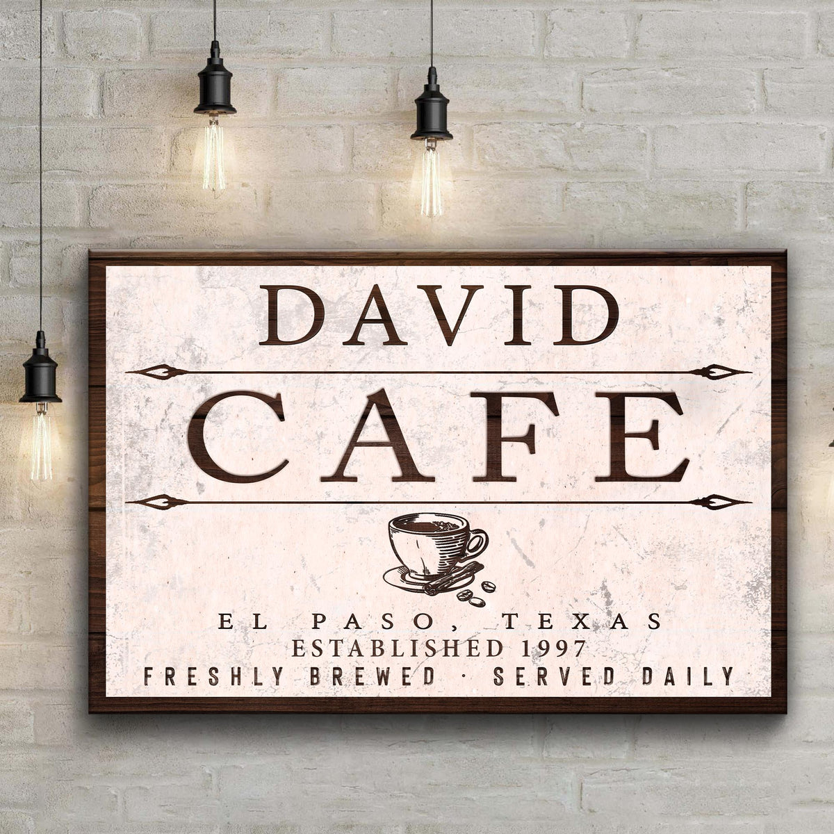 Cafe Sign II - canvas