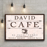 Cafe Sign II - canvas