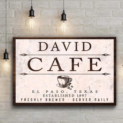 Cafe Sign II - canvas