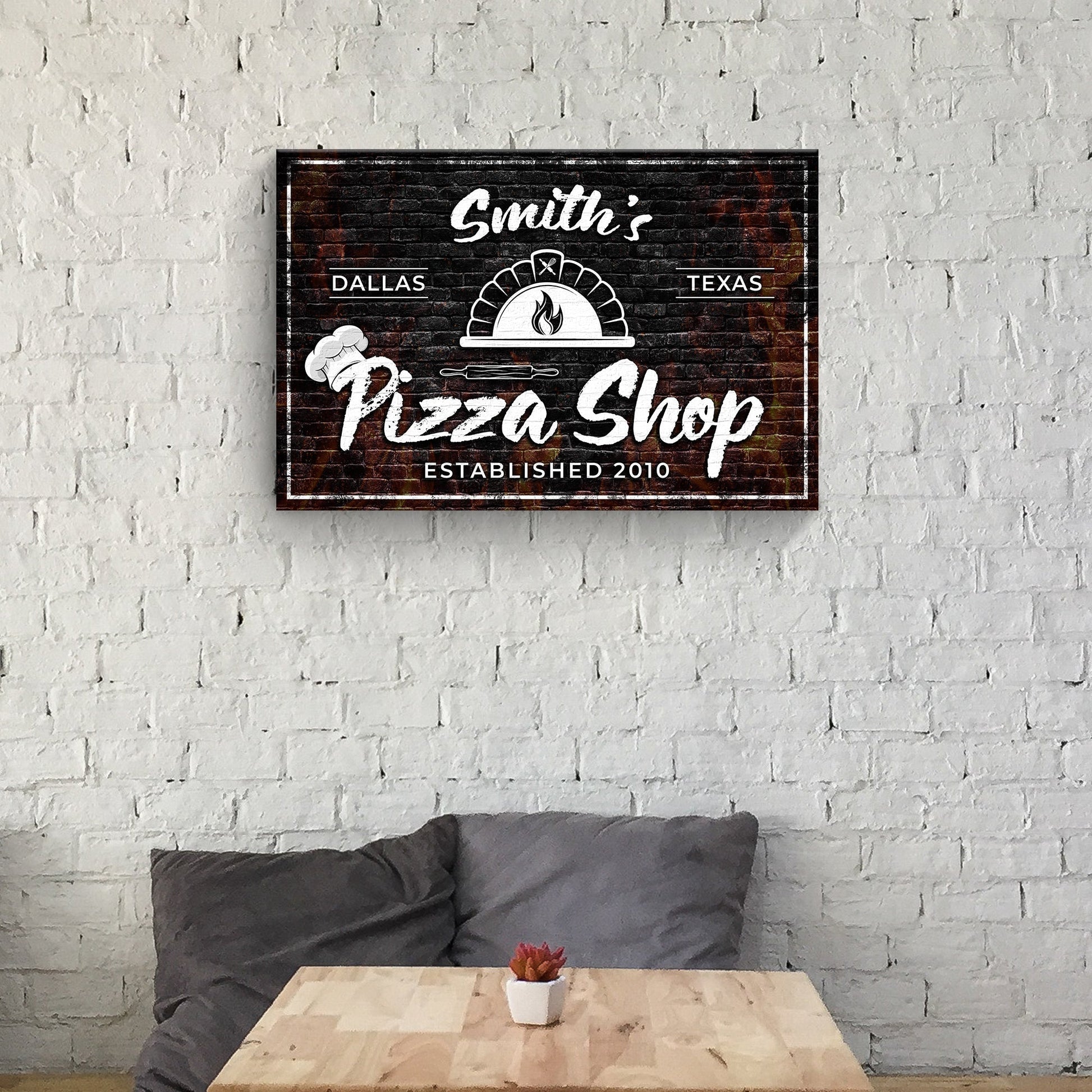 Pizza Sign V - canvas
