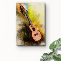 Ukulele Watercolor Canvas Wall Art