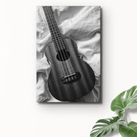 Ukulele Monochrome Canvas Wall Art