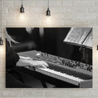 Keyboard Playing Canvas Wall Art
