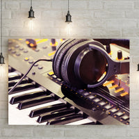 Keyboard Up Close Canvas Wall Art