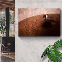 Cymbal Rustic Canvas Wall Art