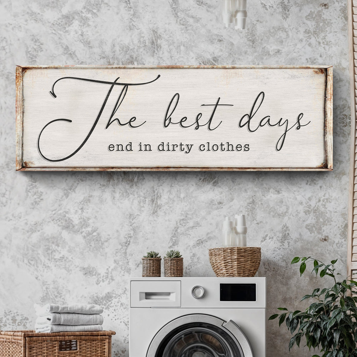 a great Days End In Dirty Clothes Laundry Sign II