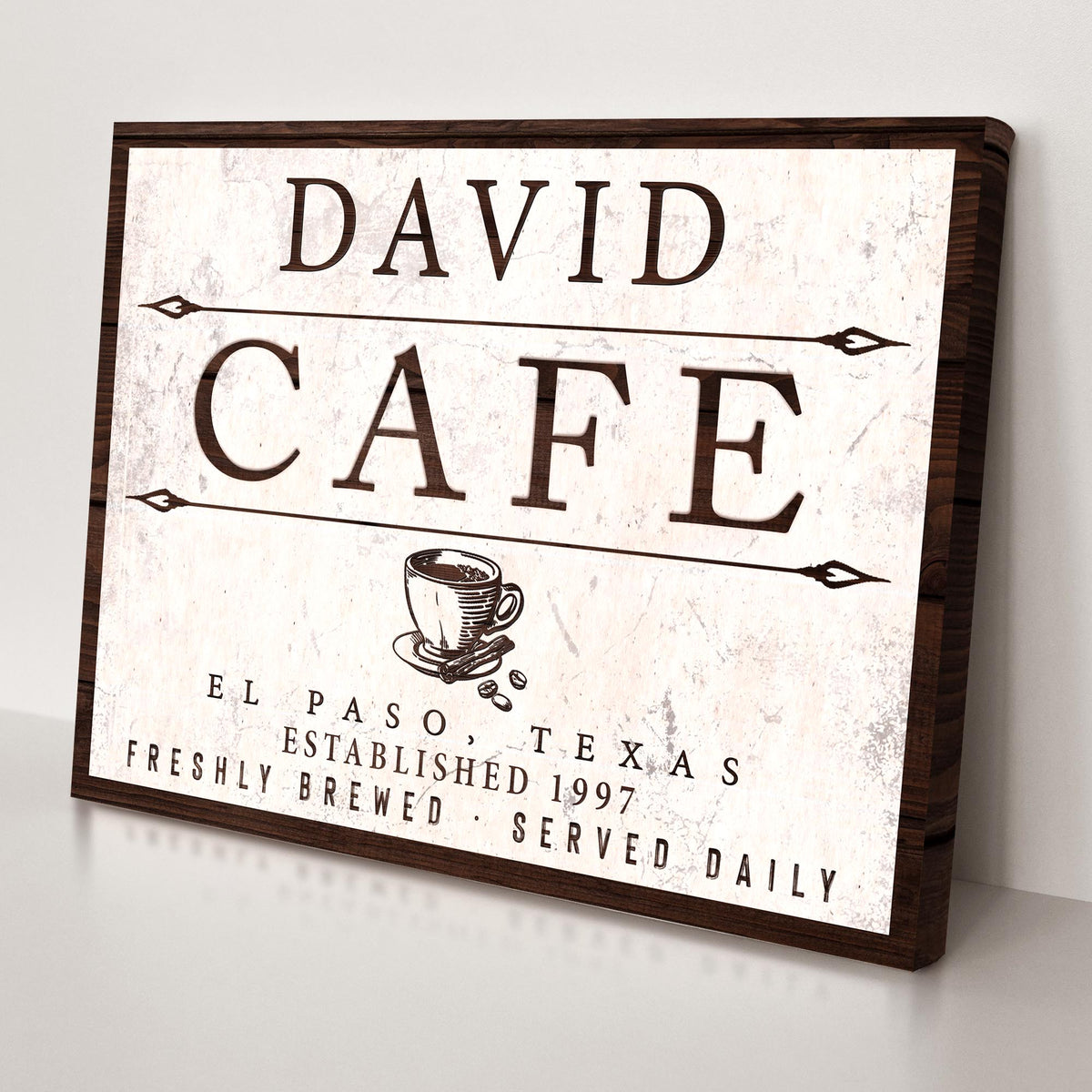 Cafe Sign II - canvas