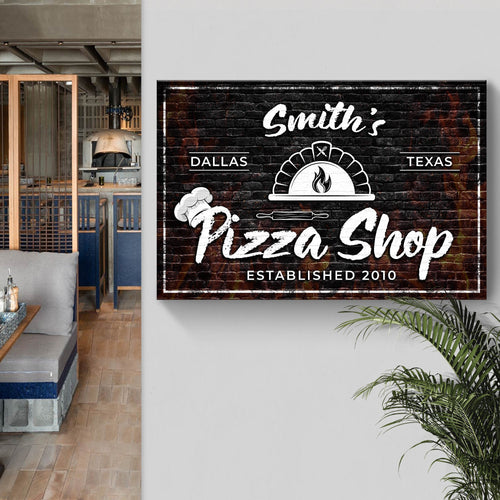 Pizza Sign V - canvas