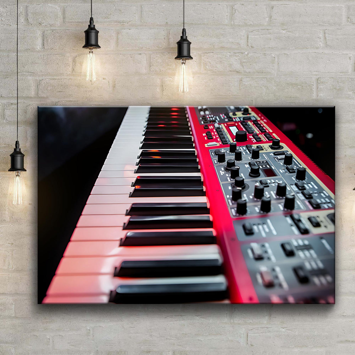 Keyboard Modern Canvas Wall Art