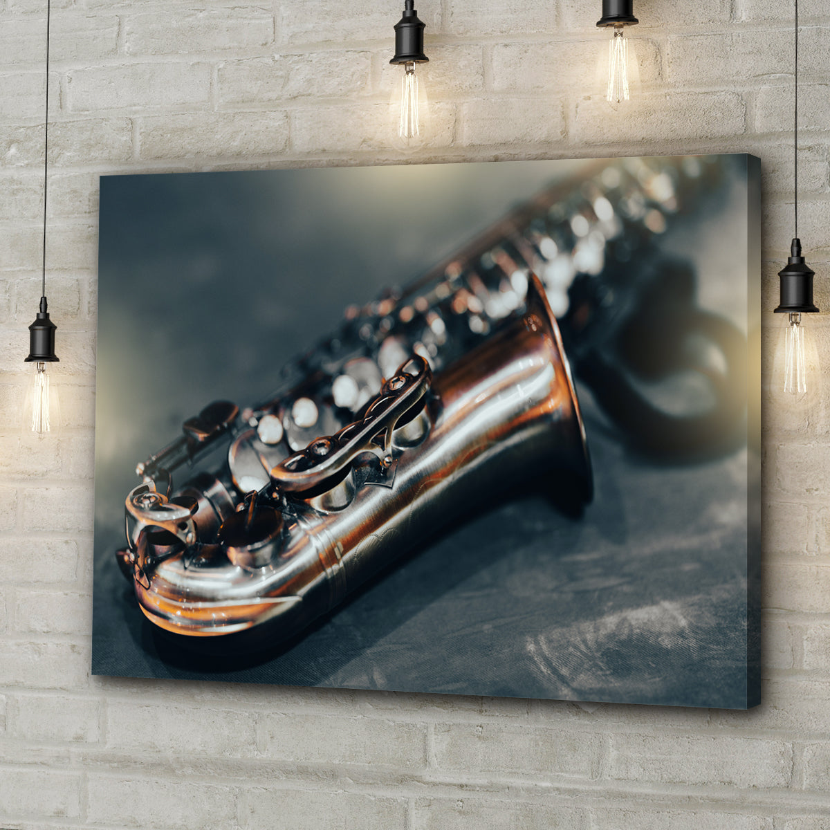 Saxophone Modern Canvas Wall Art