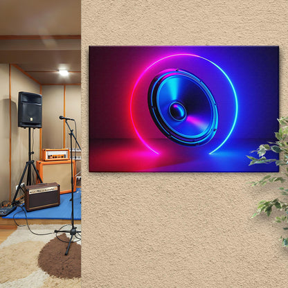 Music Equipment Speakers Modern Canvas Wall Art