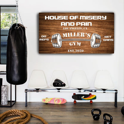 Gym Sign IV - canvas