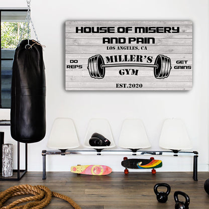 Gym Sign IV - canvas