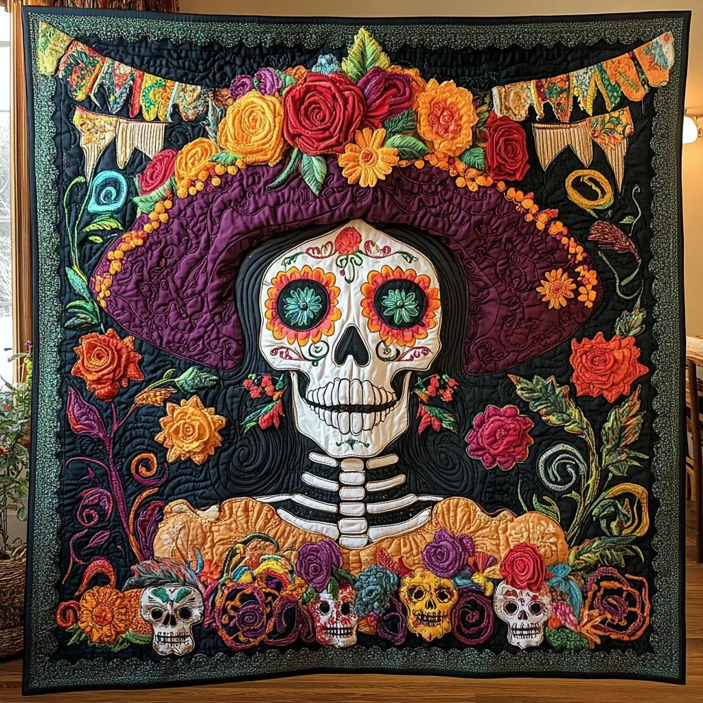 Madre Calavera Quilt Blanket