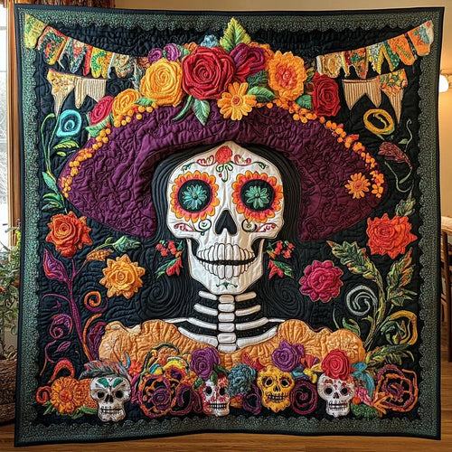 Madre Calavera Quilt Blanket