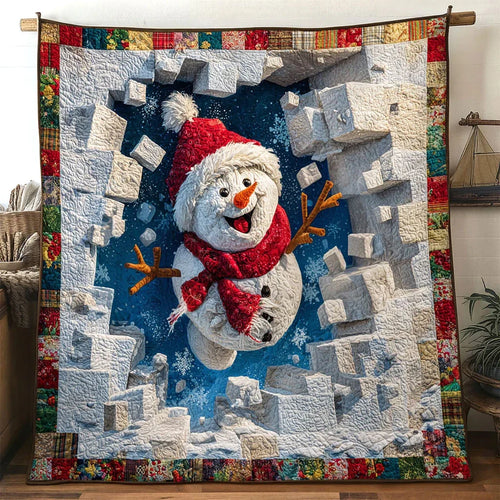 Magic Break Snowman Quilt Blanket