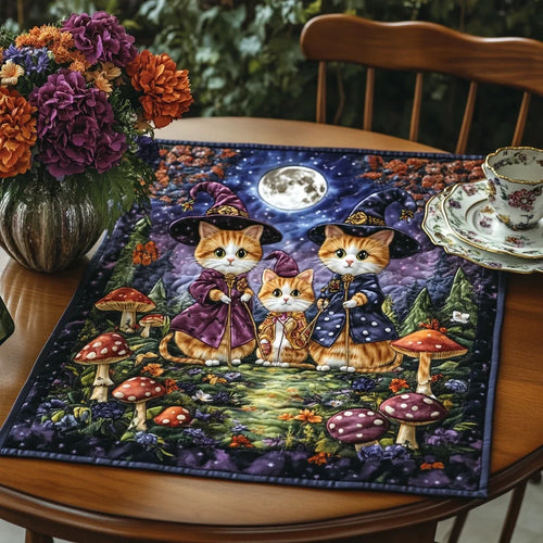 Magic Cat Quilted Table Topper