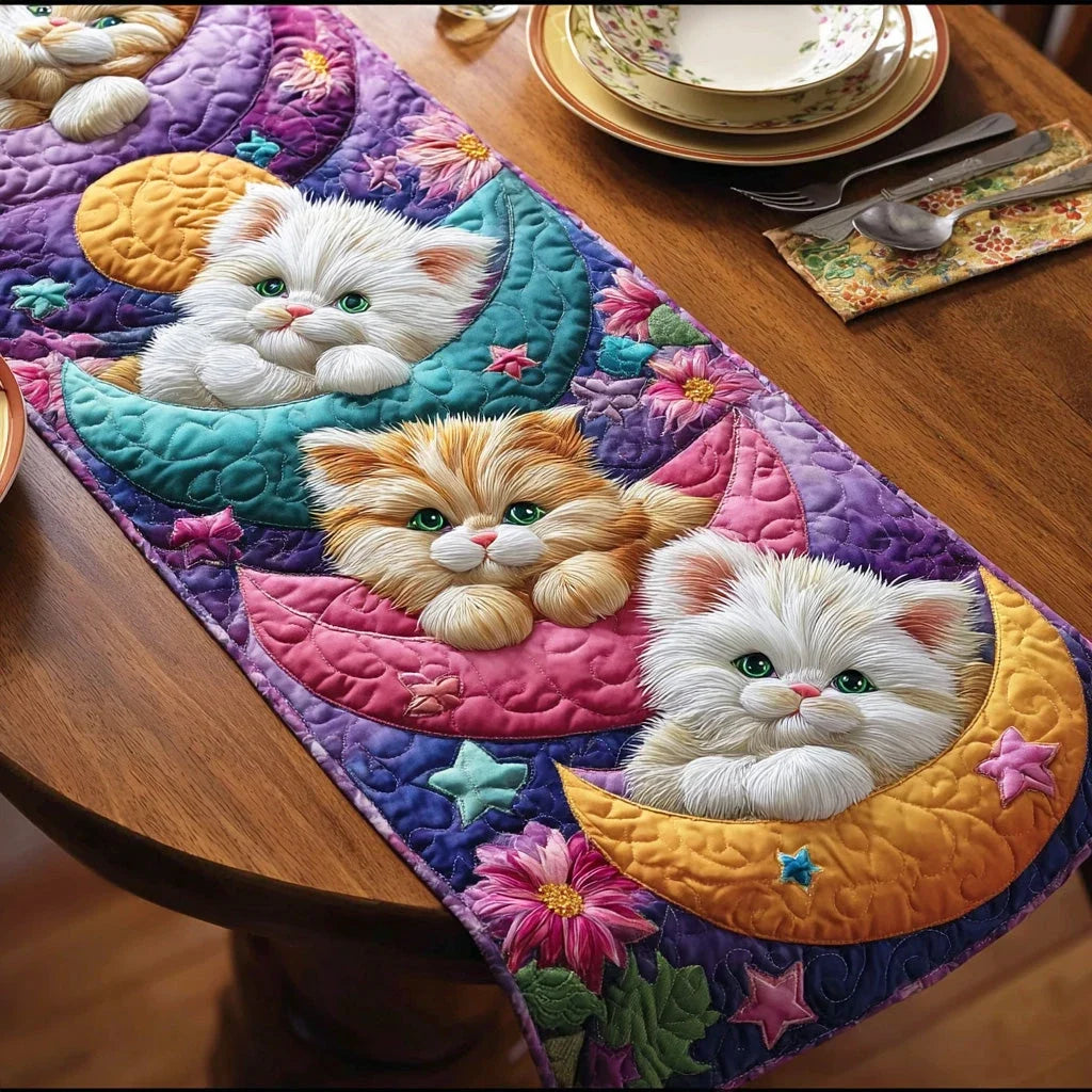 Magic Whisker Bloom Quilted Table Runner
