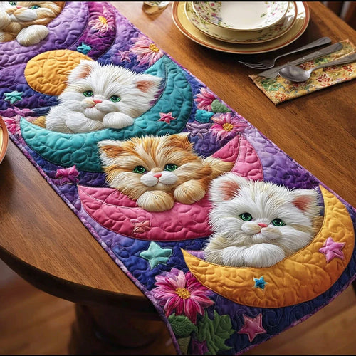 Magic Whisker Bloom Quilted Table Runner