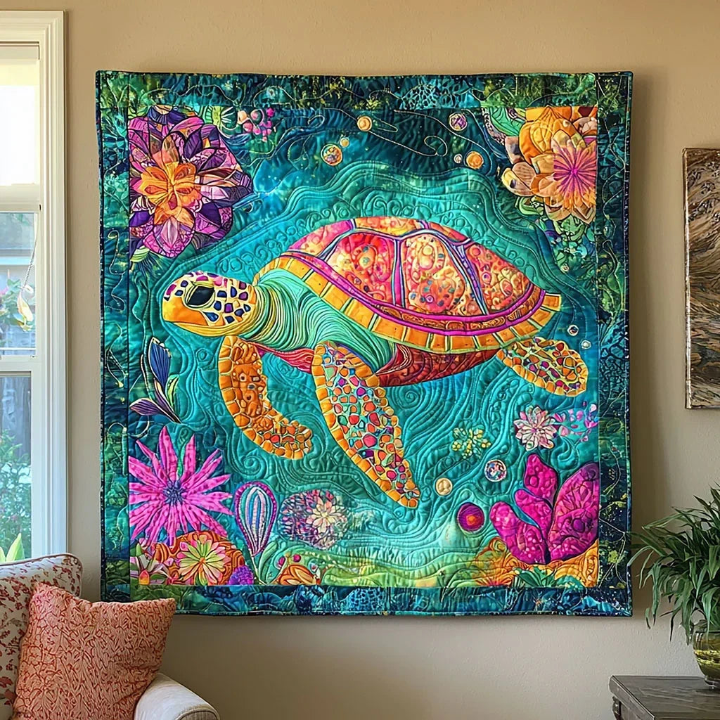 Magical Turtle Quilt Blanket