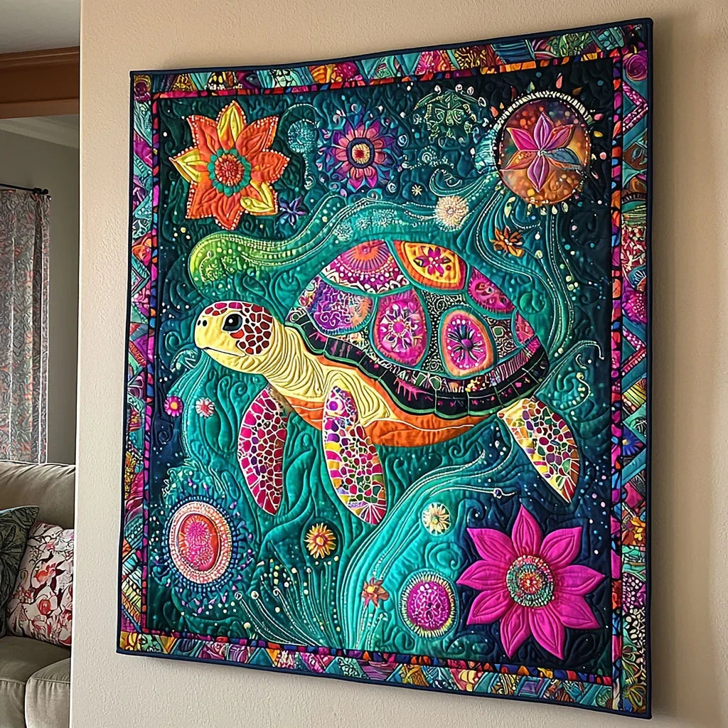 Magical Turtle Quilt Blanket