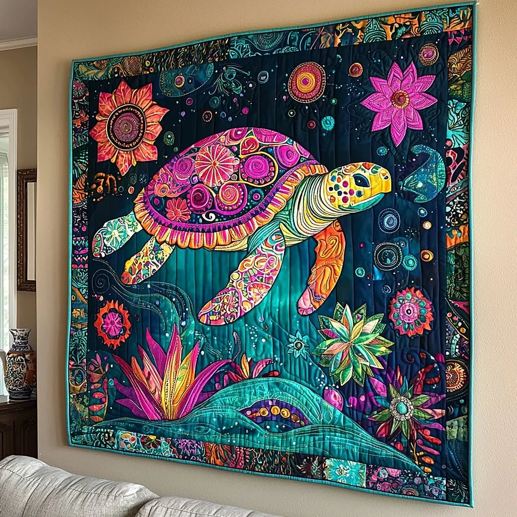 Magical Turtle Quilt Blanket