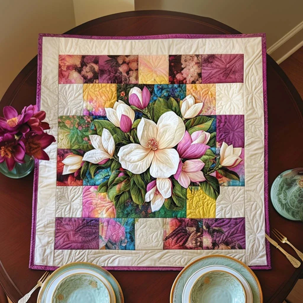 Magnolia Haven Quilted Table Topper