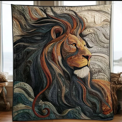 Majestic Lion Quilt Blanket