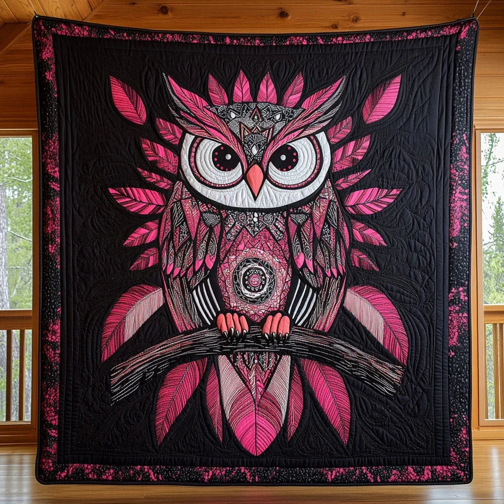 Majestic Owl Quilt Blanket