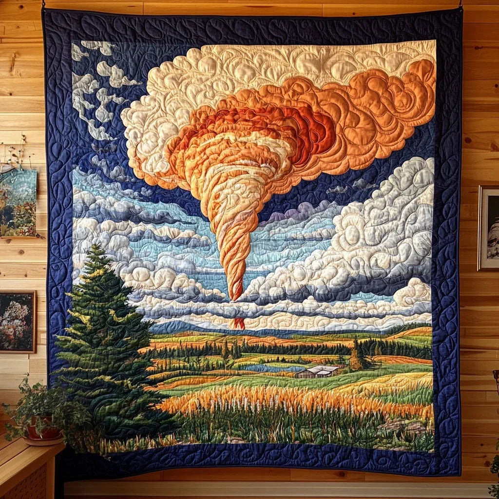 Majestic Tornado Quilt Blanket