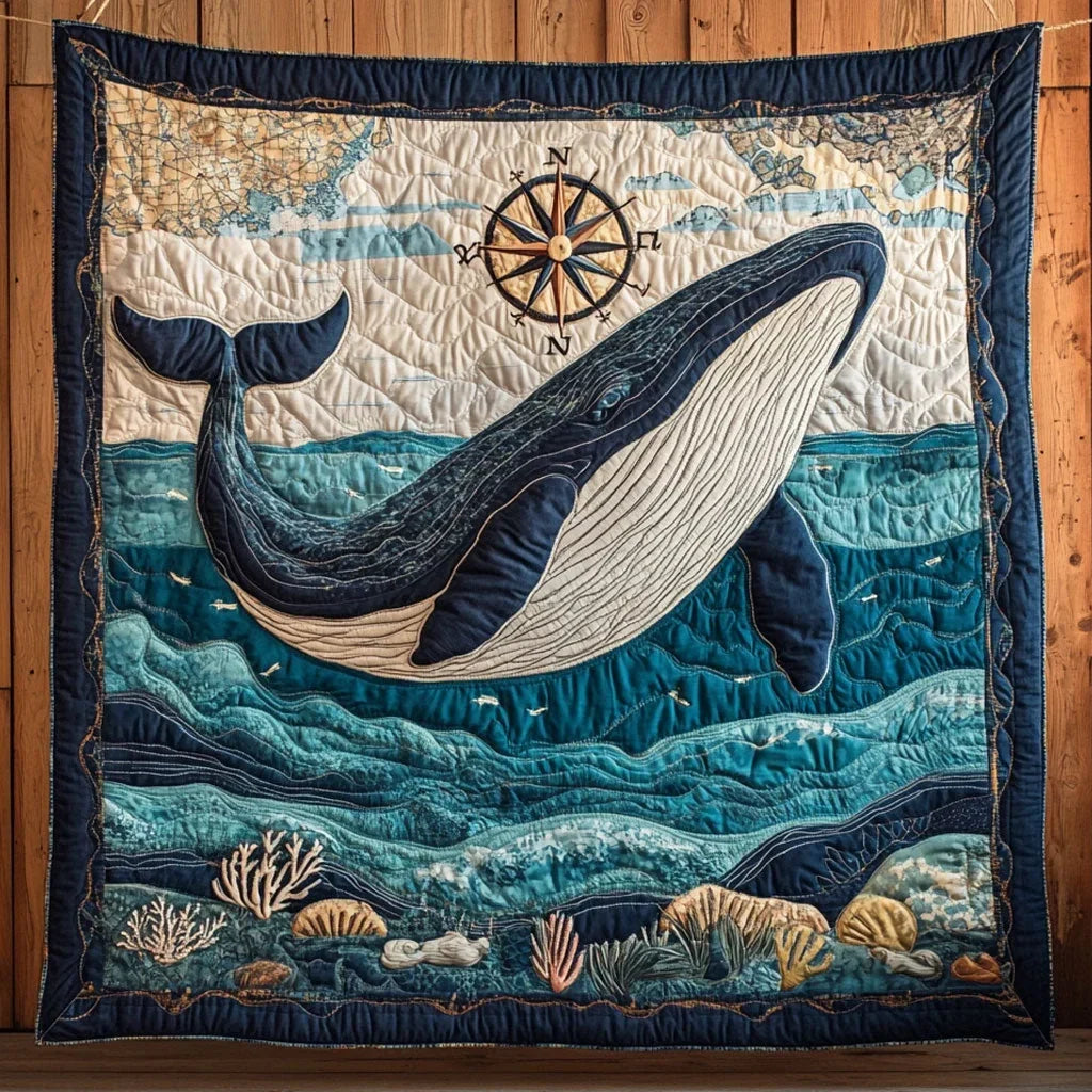 Majestic Whale Quilt Blanket