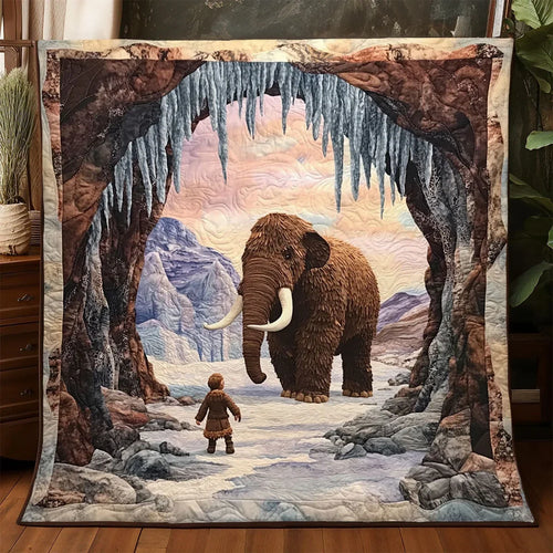 Majestic Woolly Mammoth Quilt Blanket