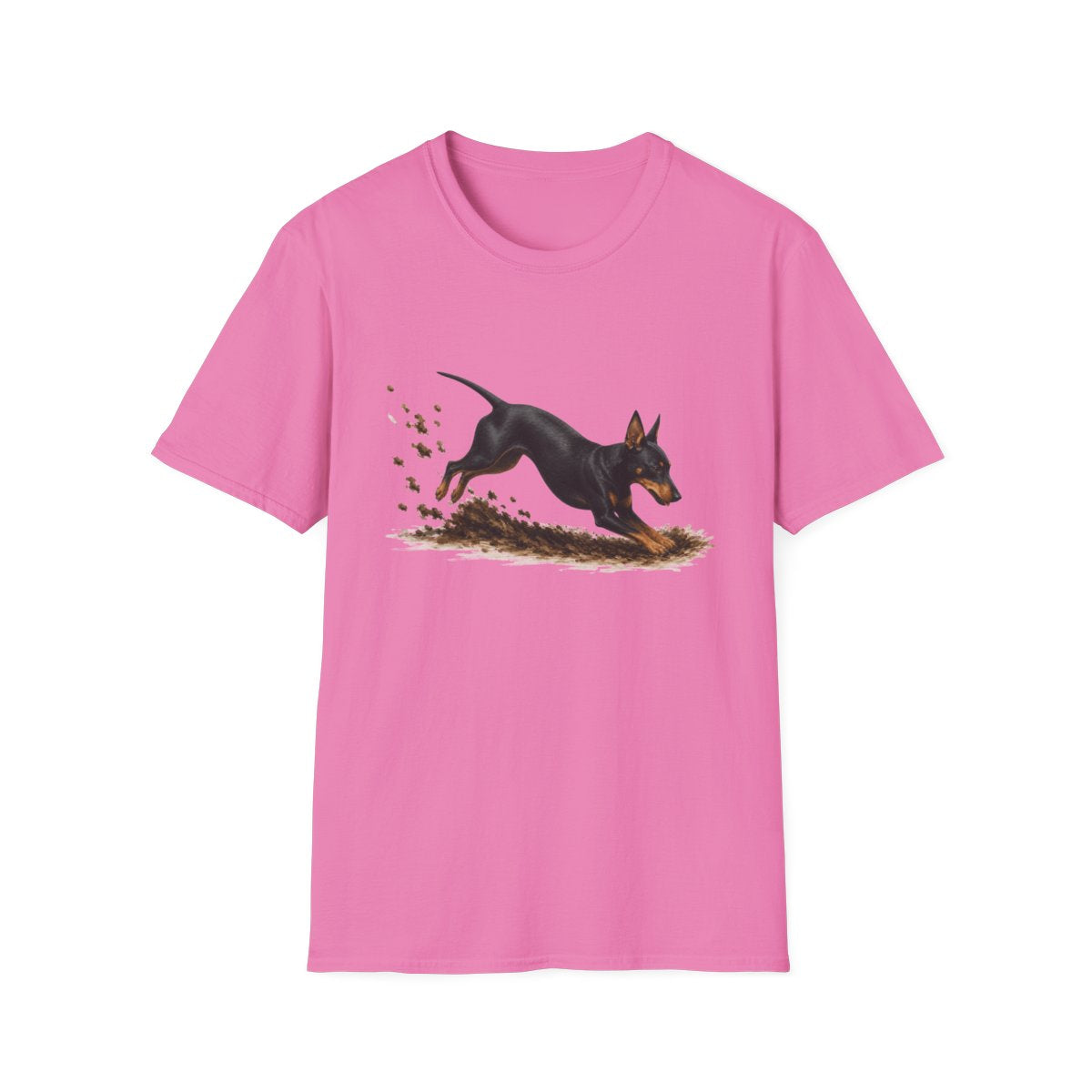Manchester Terrier Excavating Mode On Tee