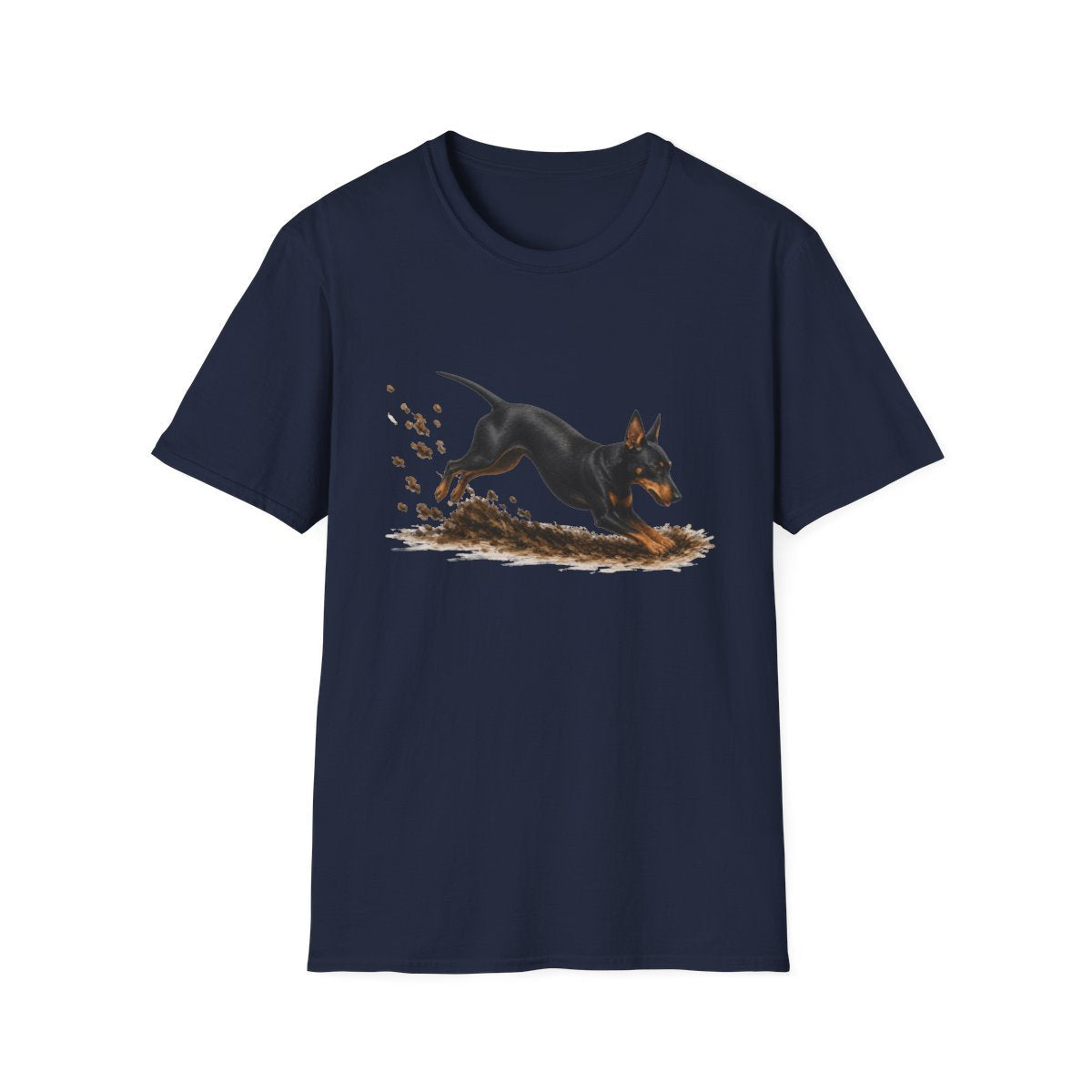 Manchester Terrier Excavating Mode On Tee