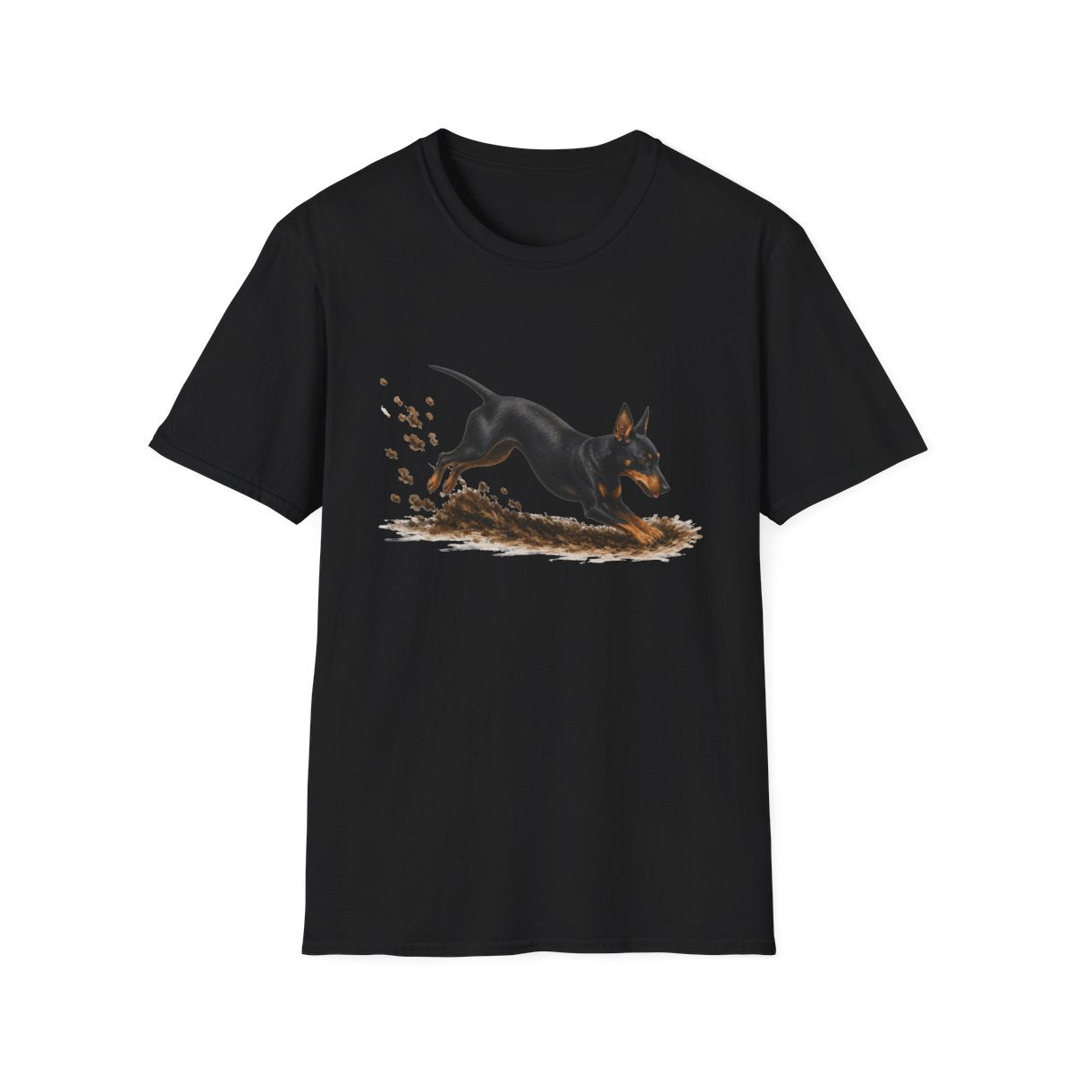 Manchester Terrier Excavating Mode On Tee