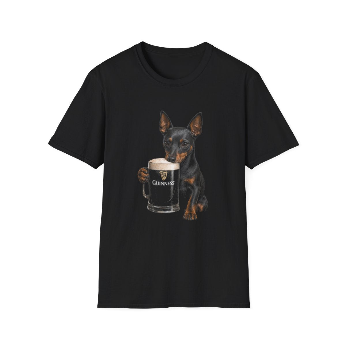 Manchester Terrier With A Pint Tee