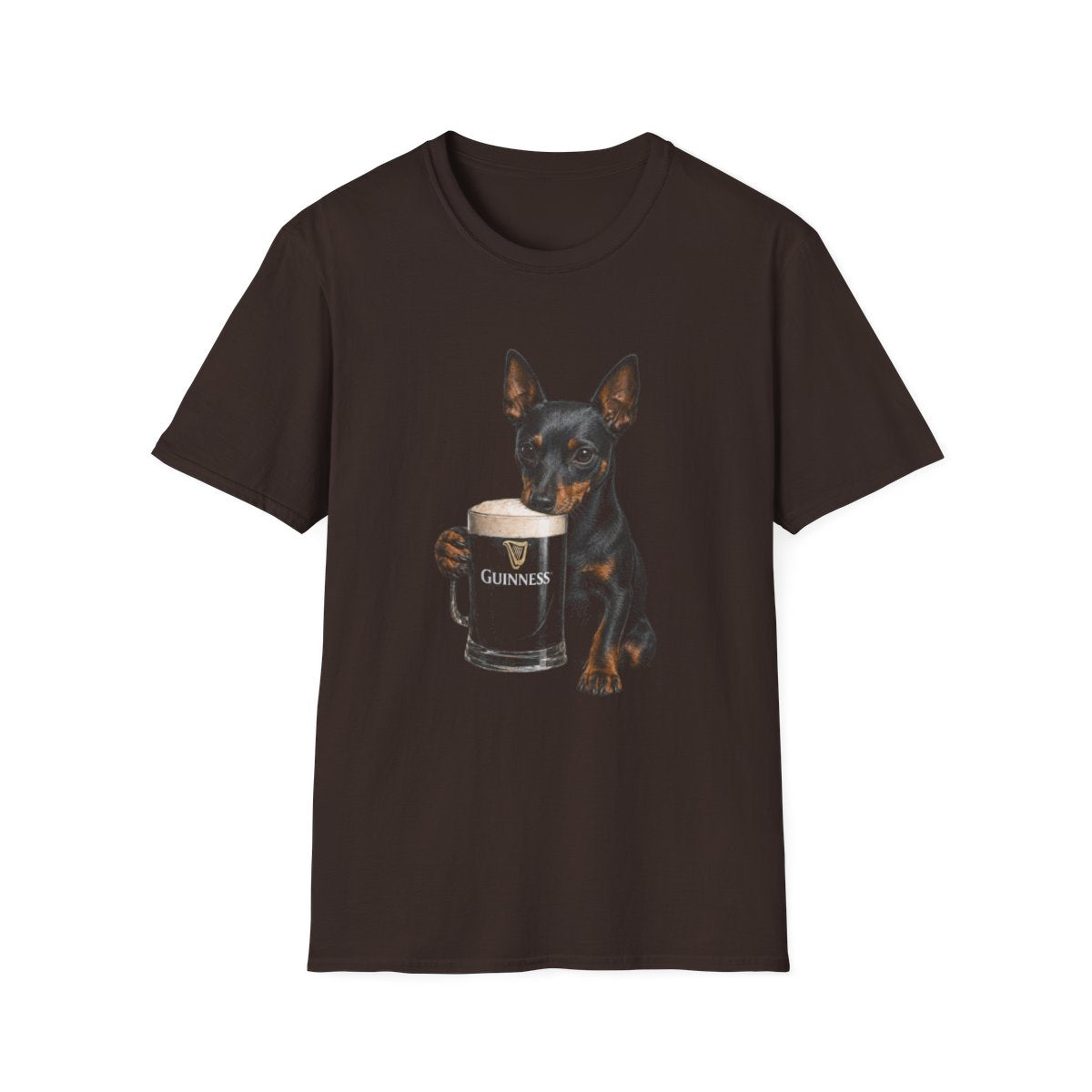 Manchester Terrier With A Pint Tee