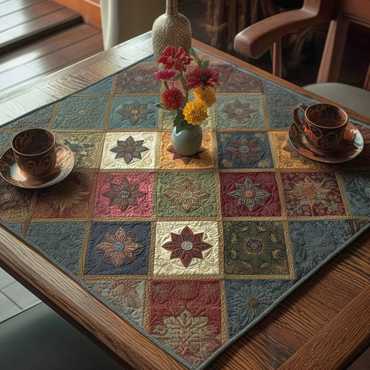 Mandala Moods Quilted Table Topper