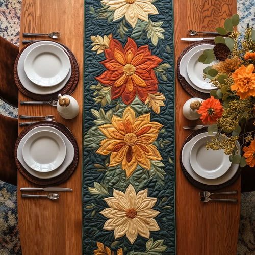 Mandala Wonderland Quilted Table Runner