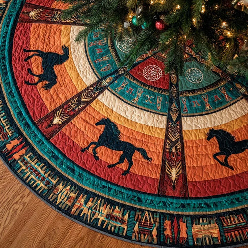 Mane Native Run Quilted Tree Skirt